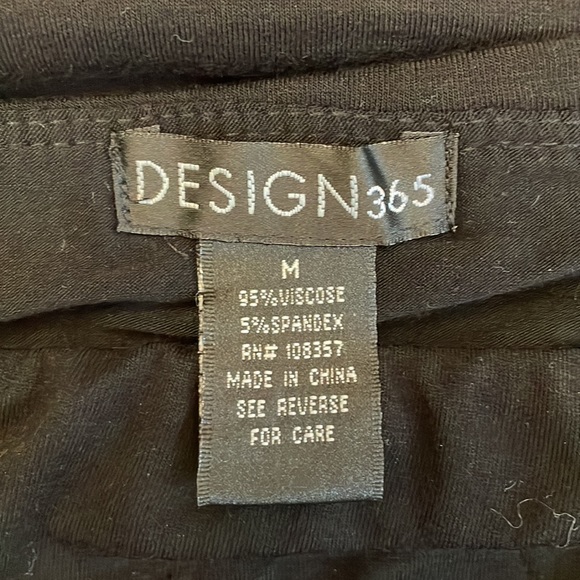 Design 365 Bandage Skirt Black Stretch Cotton Blend With Spandex Size M - Picture 2 of 7